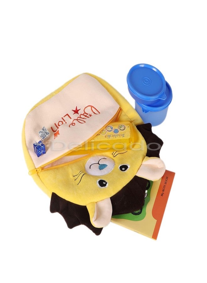 Delicado Backpack for Kids, Cute Small Toddler Kids Preschool Backpack Original Cartoon Mini children Nursery/School/Picnic/Travelling Bag for Baby Boy/Girl Age, 1-5 Years (Yellow Little Lion) - Image 2